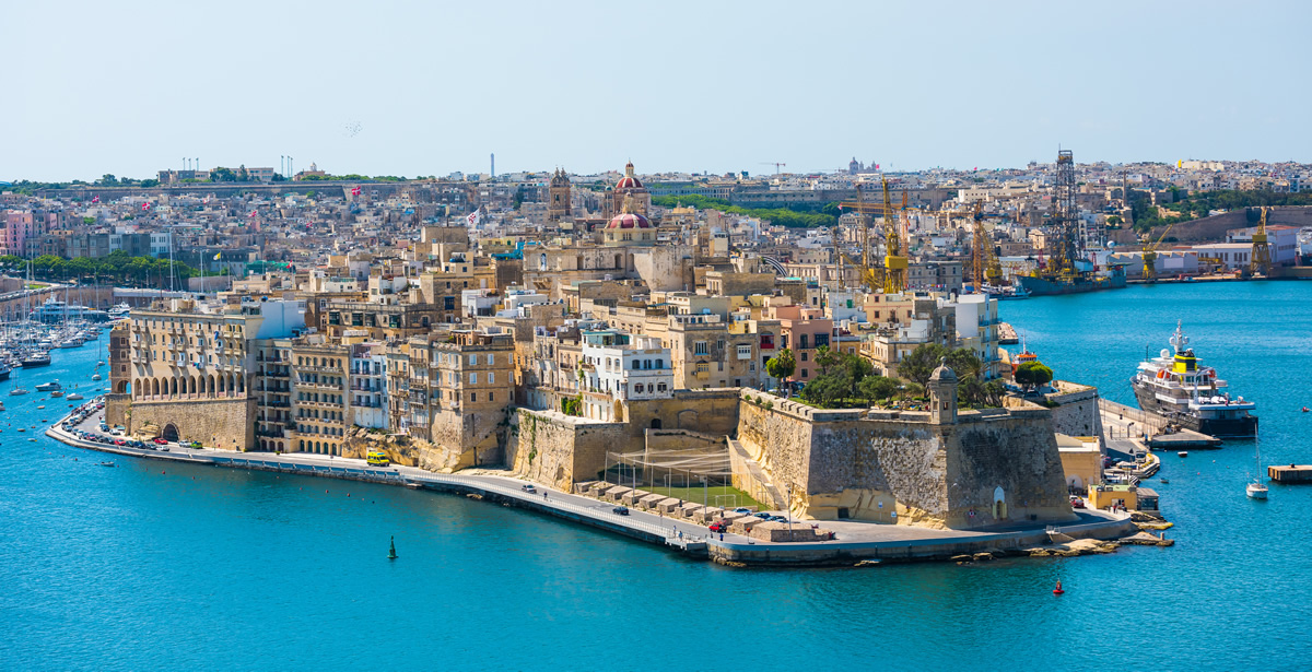 teaching in malta includes waterfront views and historic ancient architecture